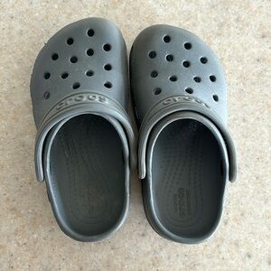 Dark Gray Toddler Crocs